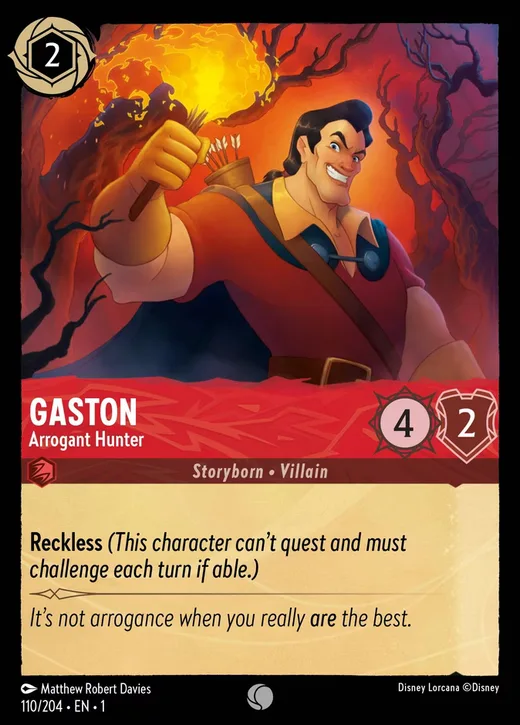 Gaston – Arrogant Hunter