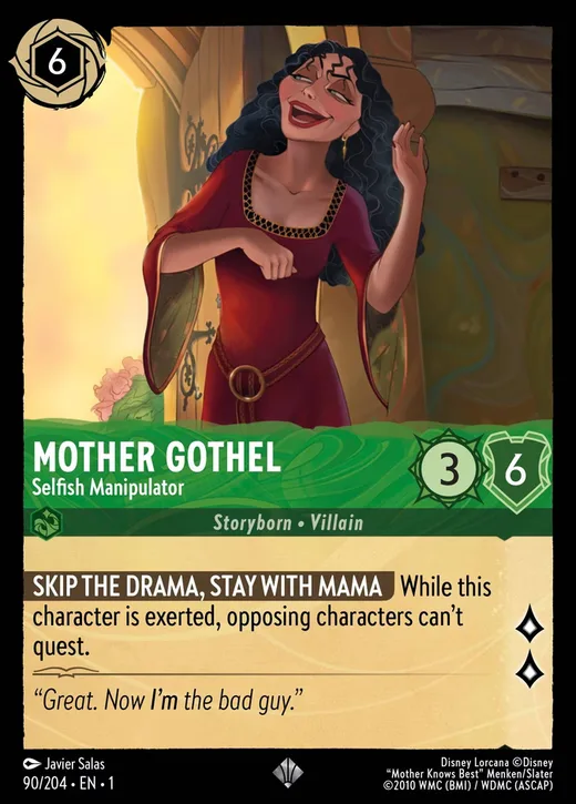 Mother Gothel – Selfish Manipulator