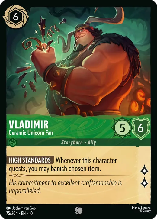 Vladimir – Ceramic Unicorn Fan