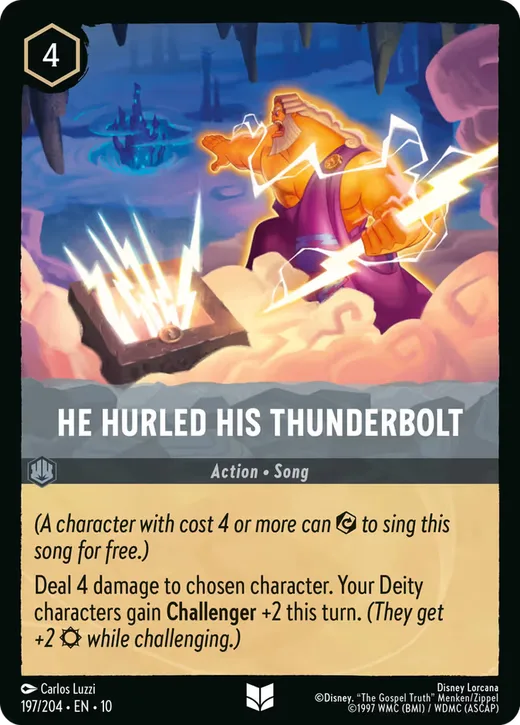 He Hurled His Thunderbolt