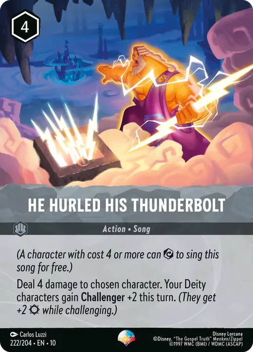He Hurled His Thunderbolt