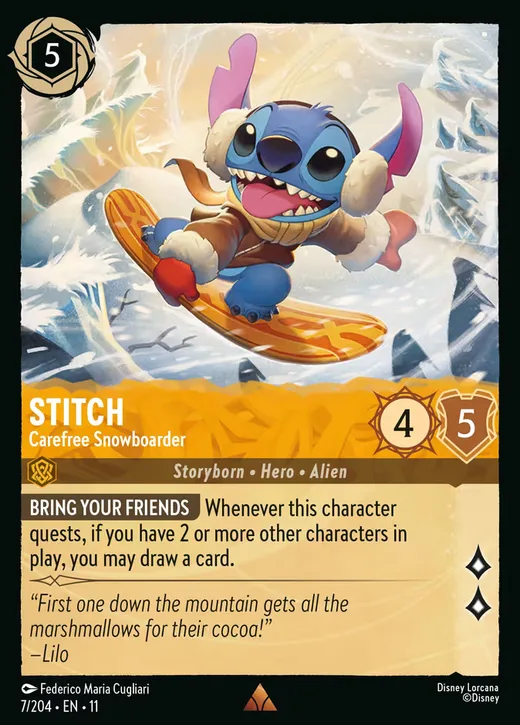 Stitch – Carefree Snowboarder