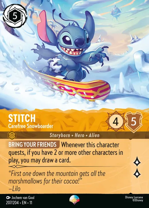 Stitch – Carefree Snowboarder