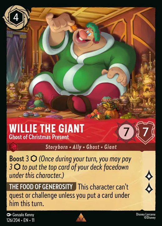 Willie the Giant – Ghost of Christmas Present