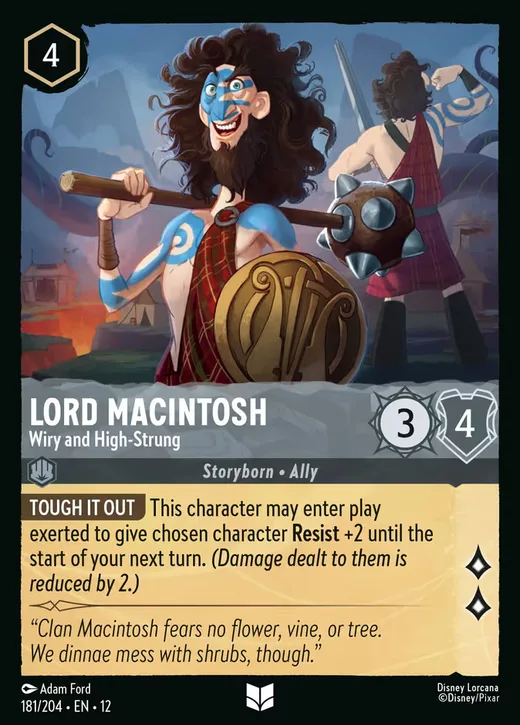 Lord Macintosh – Wiry and High-Strung