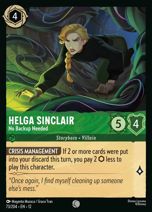 Helga Sinclair – No Backup Needed