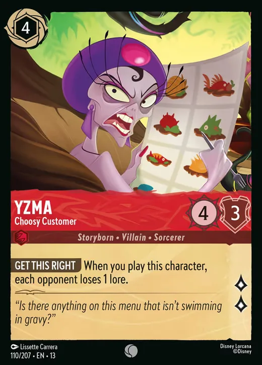 Yzma – Choosy Customer