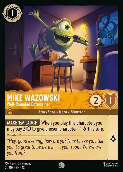 Mike Wazowski – Well-Rounded Entertainer