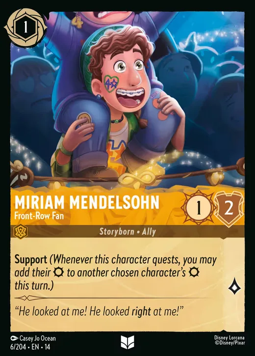 Miriam Mendelsohn – Front-Row Fan