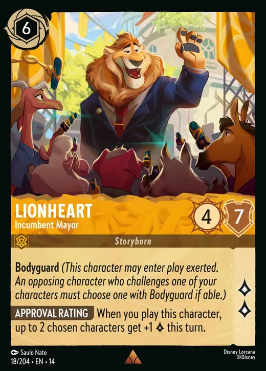 Lionheart – Incumbent Mayor