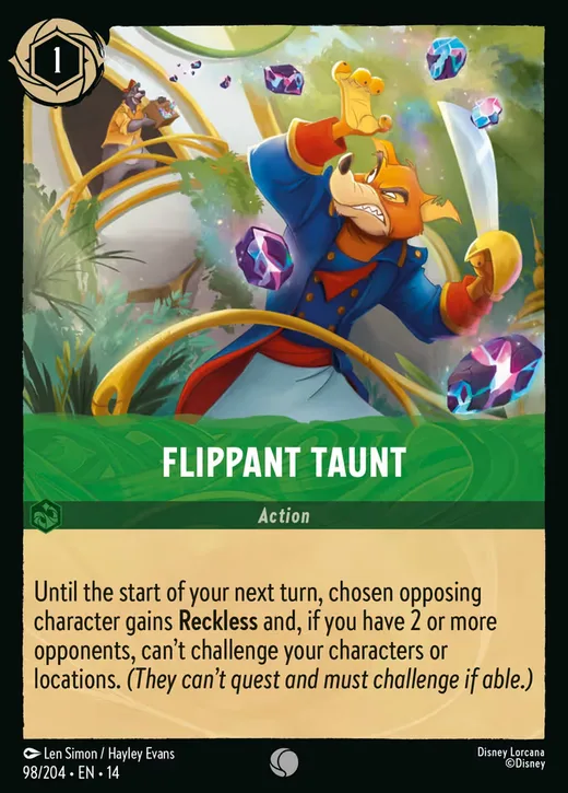Flippant Taunt