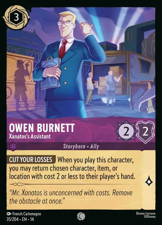 Owen Burnett – Xanatos's Assistant