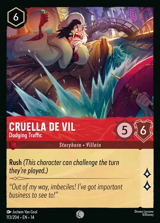 Cruella De Vil – Dodging Traffic
