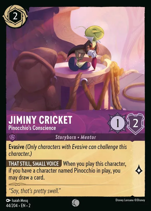 Jiminy Cricket – Pinocchio's Conscience