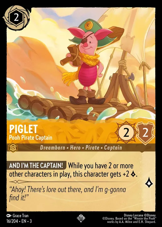 Piglet – Pooh Pirate Captain