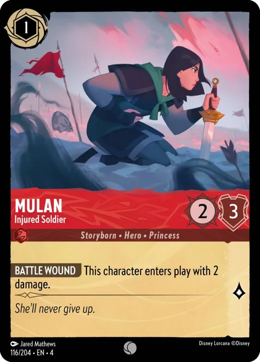 Mulan – Injured Soldier