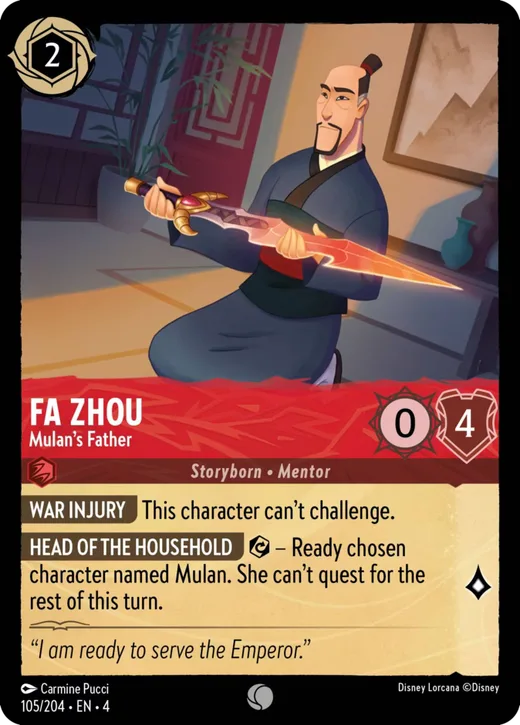 Fa Zhou – Mulan's Father