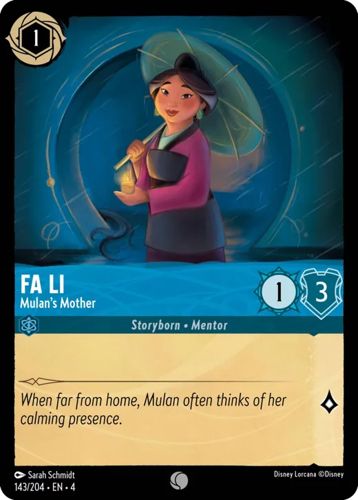 Fa Li – Mulan’s Mother