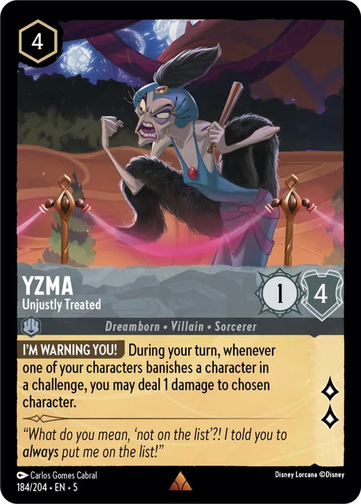 Yzma – Unjustly Treated