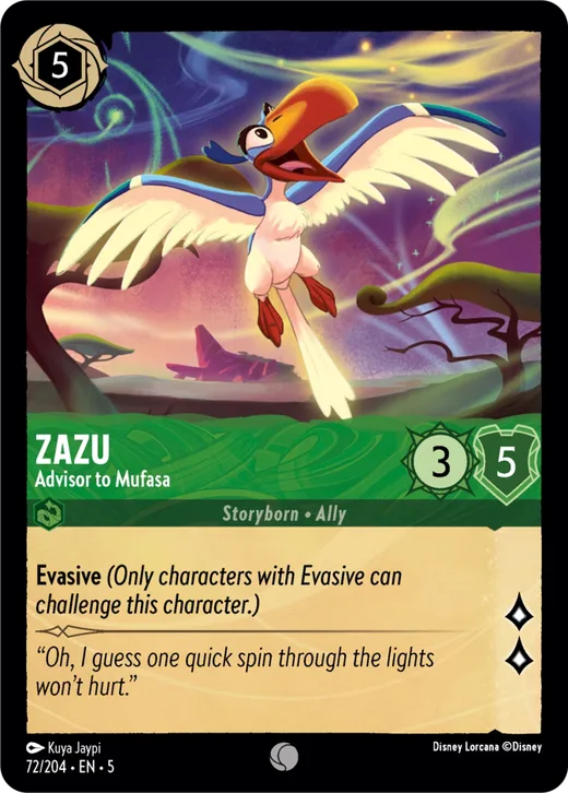 Zazu – Advisor to Mufasa