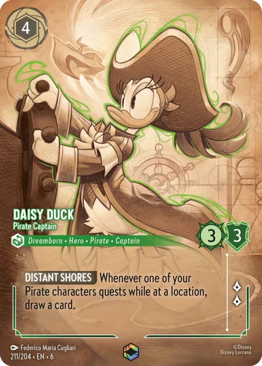 Daisy Duck – Pirate Captain