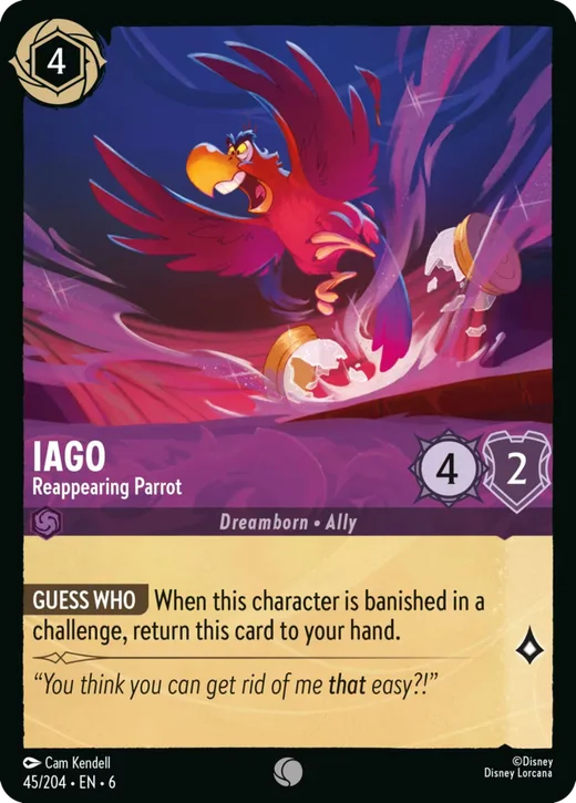 Iago – Reappearing Parrot