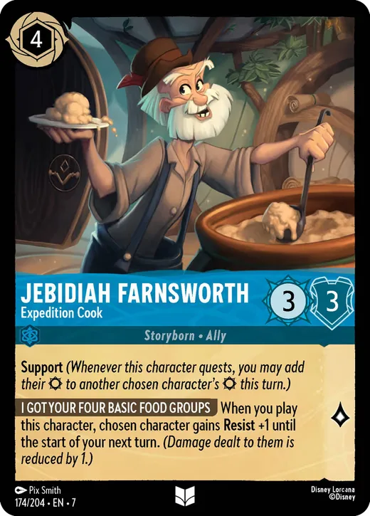 Jebidiah Farnsworth – Expedition Cook