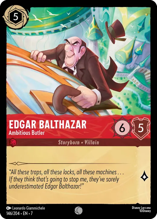 Edgar Balthazar – Ambitious Butler