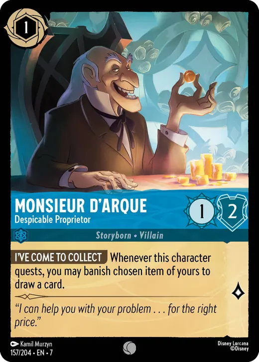 Monsieur D'Arque – Despicable Proprietor