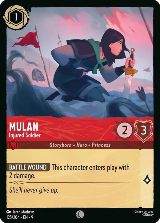 Mulan – Injured Soldier