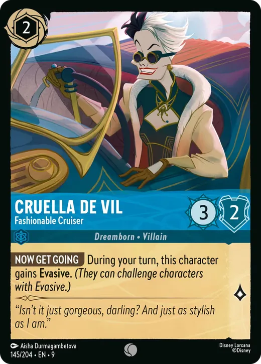 Cruella De Vil – Fashionable Cruiser