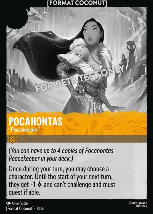 Pocahontas – "Peacekeeper"
