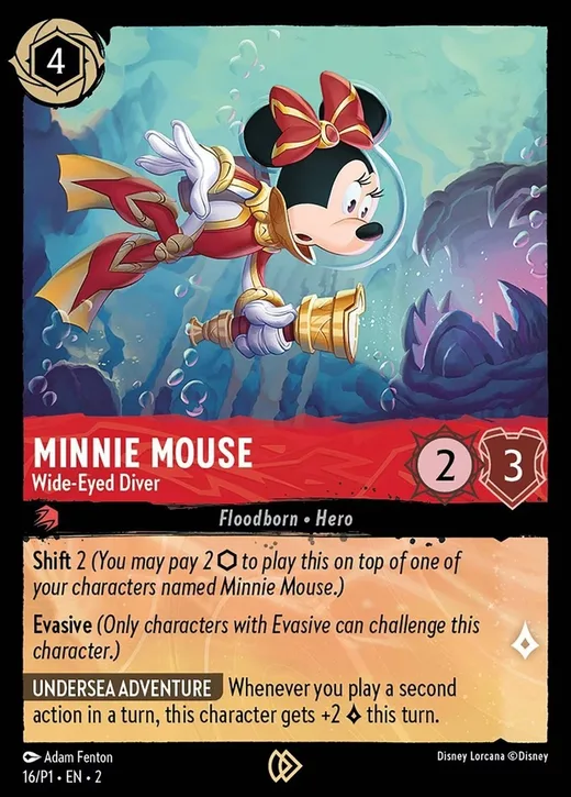 Minnie Mouse – Wide-Eyed Diver