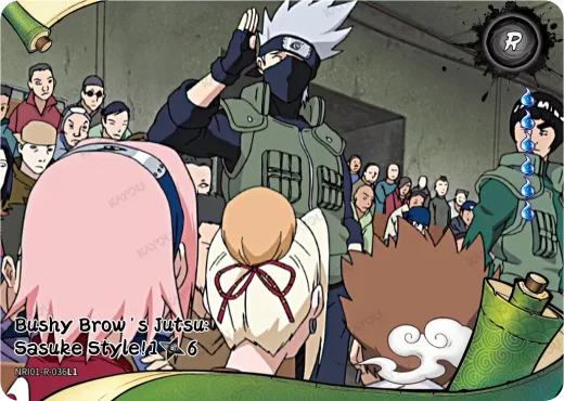Bushy Brow's Jutsu: Sasuke Style! 1/6