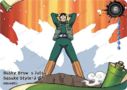 Bushy Brow's Jutsu: Sasuke Style! 2/6