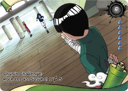 Chunin Challenge: Rock Lee vs. Sasuke! 1/5