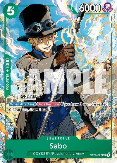 Sabo - OP09-027 (3rd Anniversary Tournament 3 Brothers Pack)
