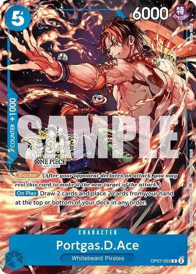 Portgas.D.Ace - OP07-053 (3rd Anniversary Tournament 3 Brothers Pack)