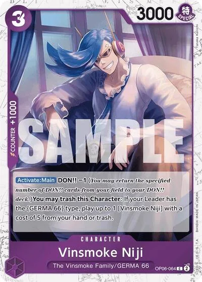 Vinsmoke Niji (OP06-064) (Jolly Roger Foil)