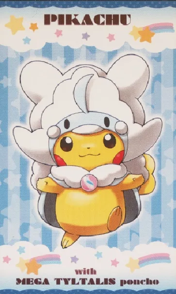Pikachu with Mega Altaria Poncho