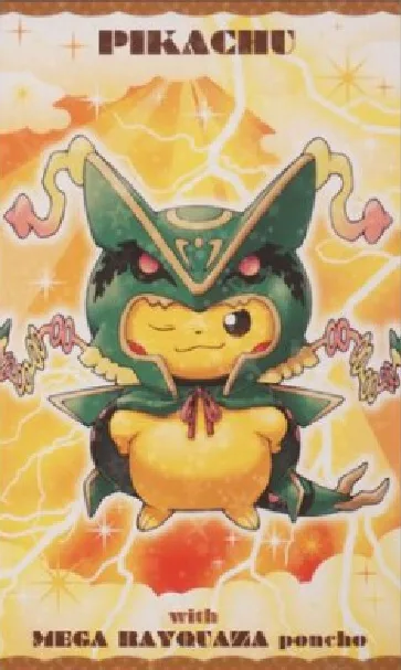 Pikachu with Mega Rayquaza Poncho