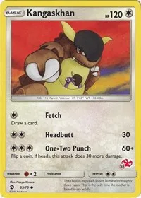 Kangaskhan - 55/70 (#53 Charizard Stamped)