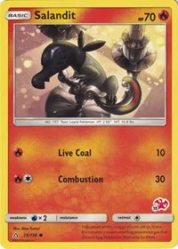 Salandit - 25/156 (#13 Charizard Stamped)