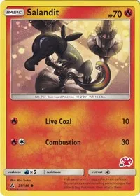 Salandit - 25/156 (#18 Charizard Stamped)
