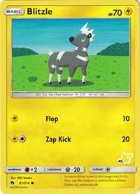 Blitzle - 81/214 (#45 Pikachu Stamped)