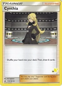 Cynthia - 119/156 (#50 Pikachu Stamped)