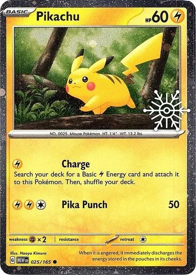 Pikachu - 025/165 (Holiday Calendar)