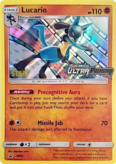 Lucario (Prerelease) (Staff)