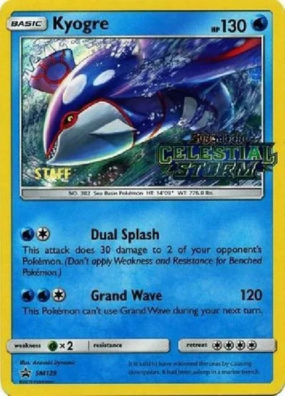 Kyogre (Prerelease) (Staff)