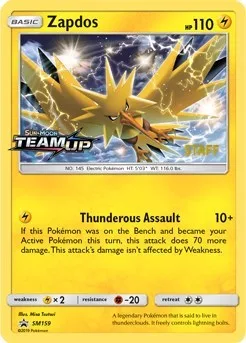 Zapdos (Prerelease) (Staff)